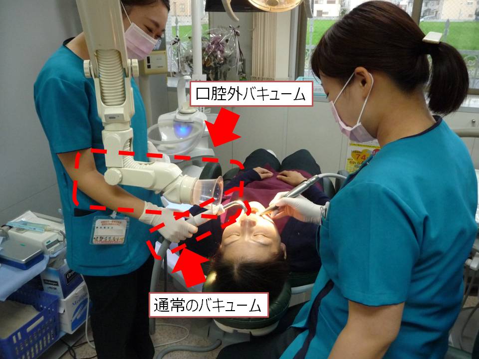 当院の院内感染対策④ 口腔外バキューム - 和歌山市の歯医者｜酒井歯科